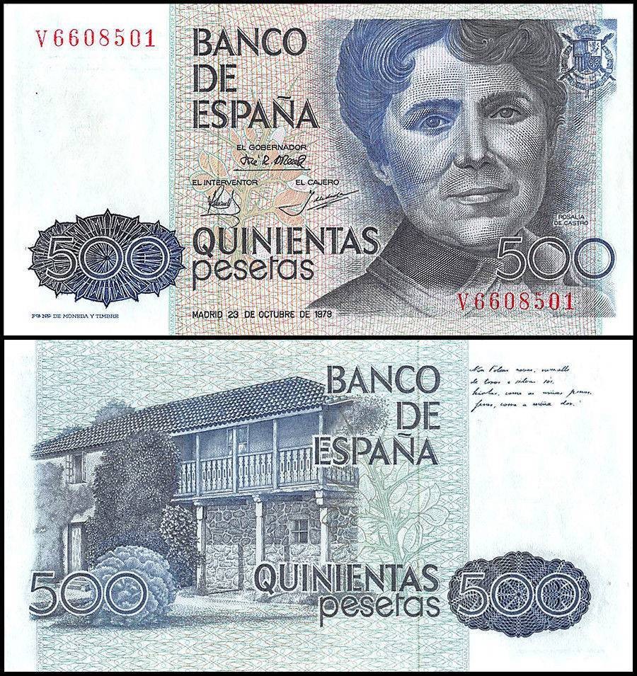 Spain 500 Pesetas, 1979, P-157, UNC