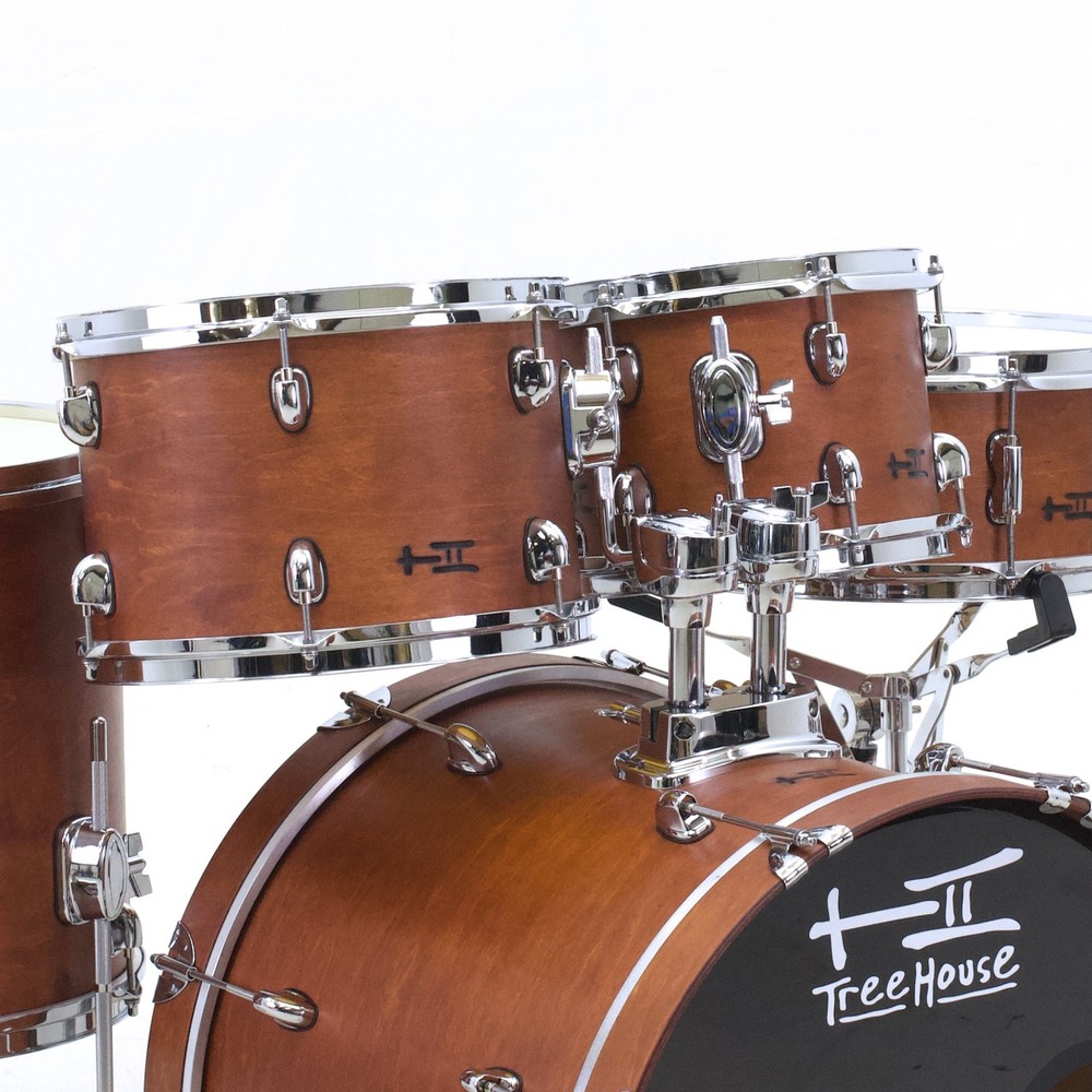 TreeHouse Custom Drums 8-piece Plied Maple Drumset "Middle Brown 8-pc"