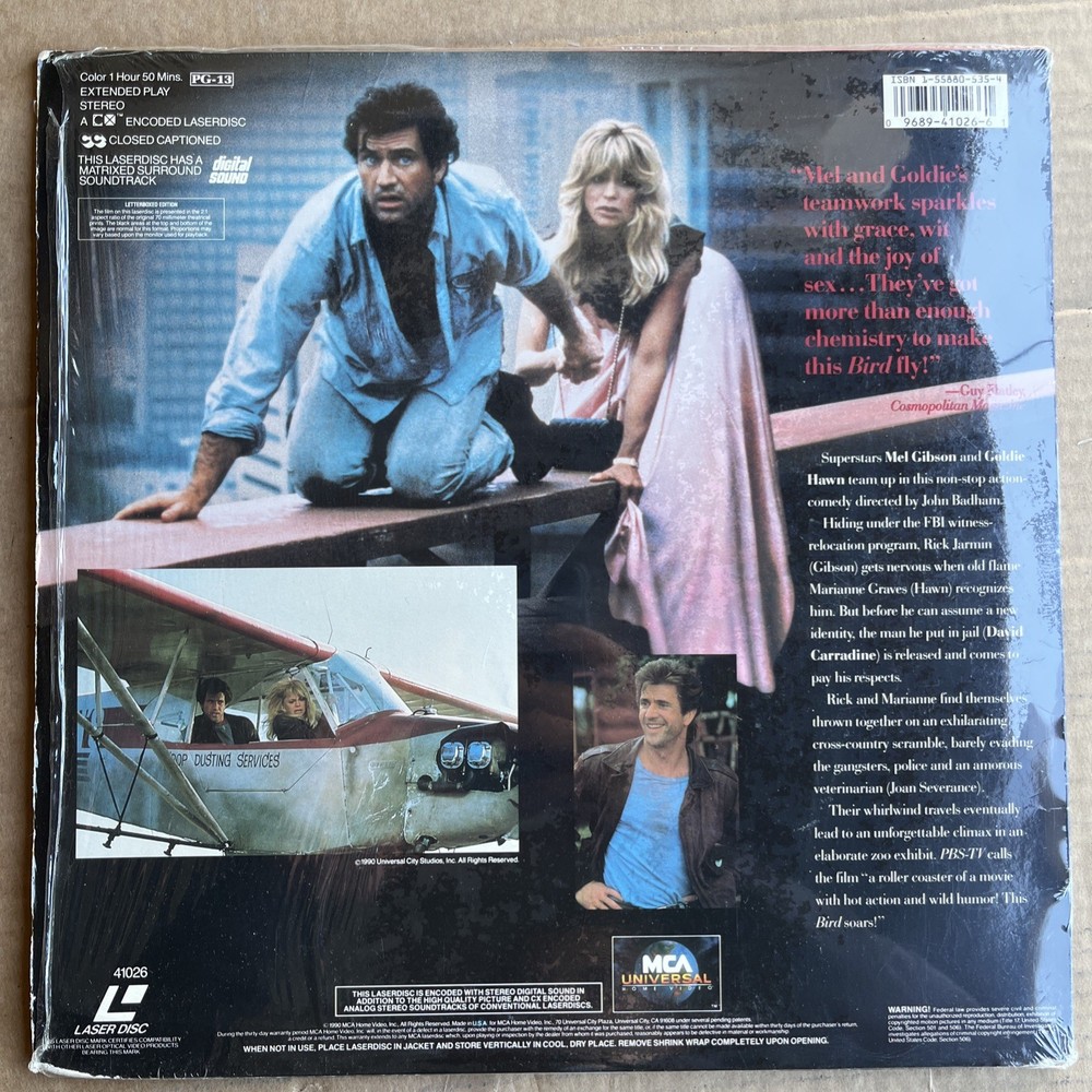 Bird on a Wire (Laserdisc, 1990)