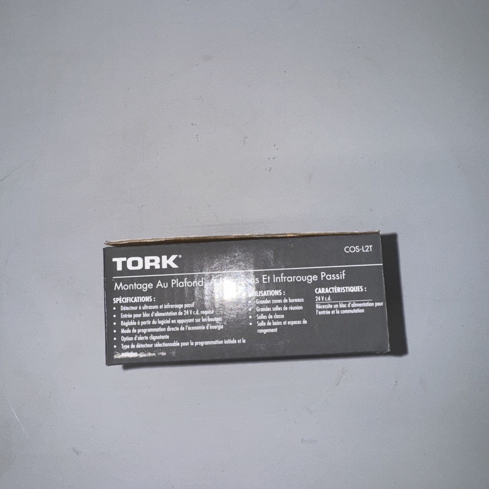 TORK COS-L2T Occupancy Sensor Ultrasonic & PIR Ceiling Mount