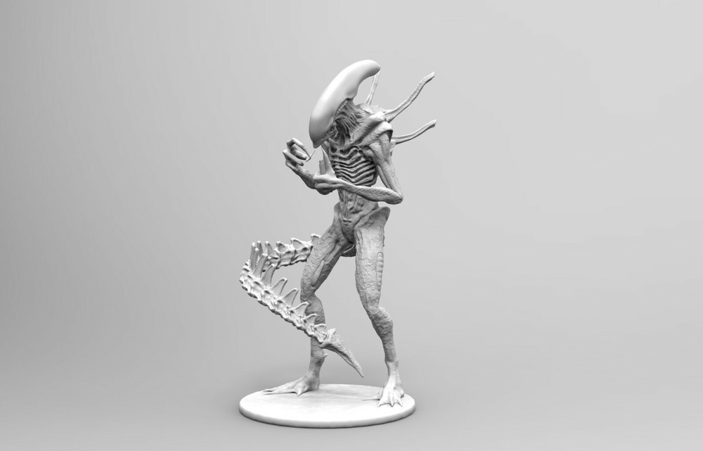 ALIEN XENOMORPH SMOKING JOINT TABACO CIGAR 3D PRINT