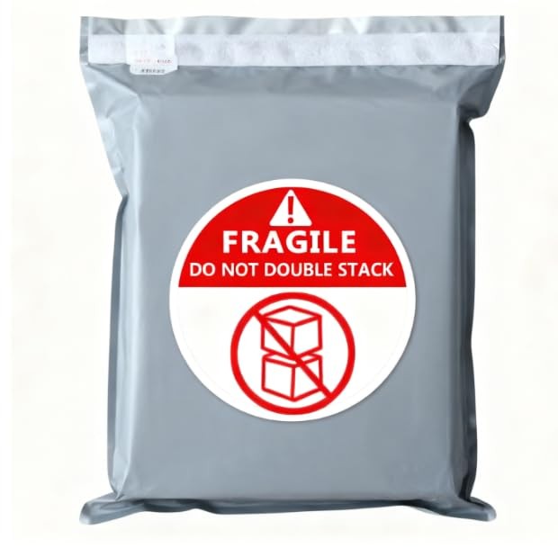 Do Not Stack Shipping Labels Warning Stickers for 3, Red,white