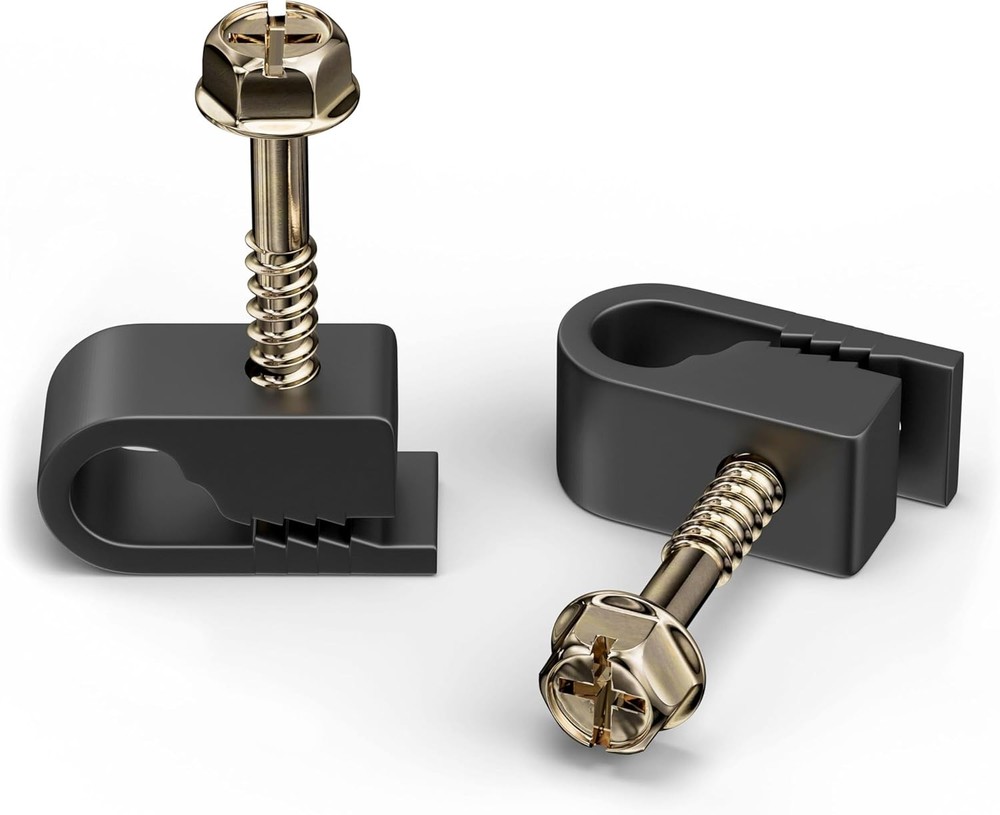 Wire Clips, Single Cable Wall Clip, Coaxial, Cat6, Electrical Wire, Ethernet,