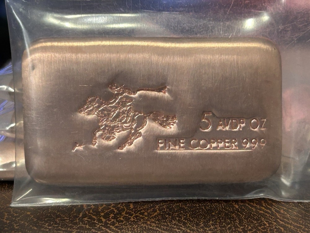 5 oz SilverTowne Pony Copper Bar