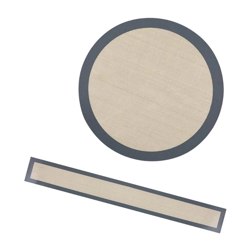 2pcs Flexible Silicone Baking Mats Heat Resistant Dishwasher Safe Kitchen Tool