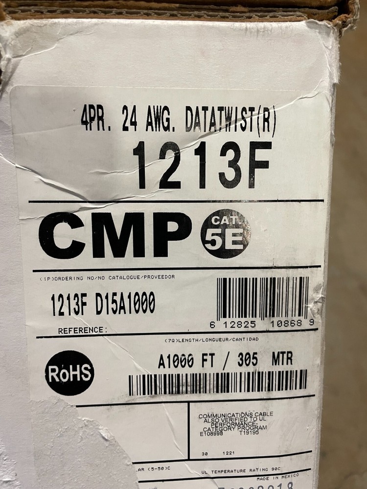 1213F D15A1000 Cat 5E Shielded Cable