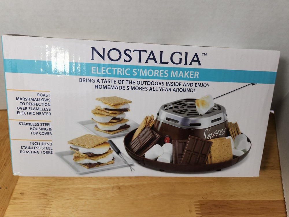 NEW Nostalgia Indoor Electric S'Mores Maker. - Marshmallows!