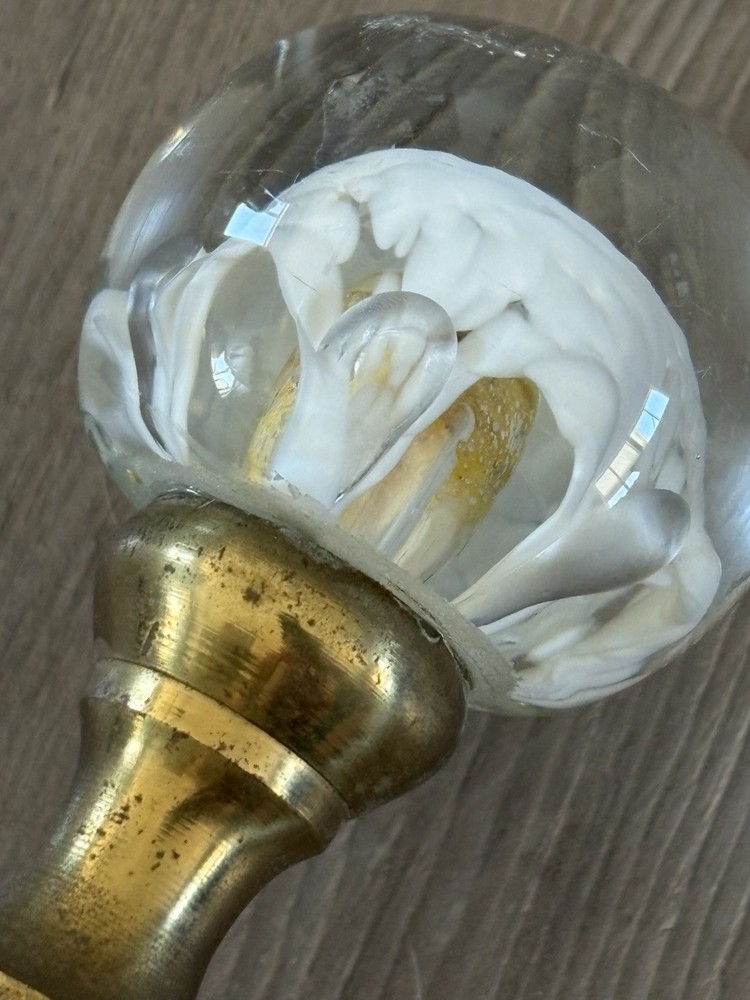 Fireplace Base PLATED Brass / Art Sphere USED.