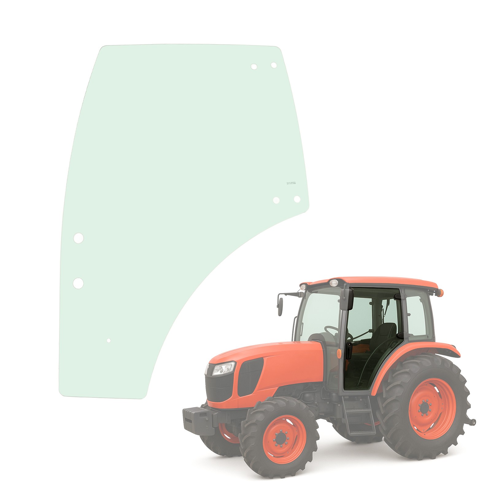 Left Side Cab Glass Door For Kubota M8540 M5040 M9540 M6060 M7040 #3C581-70774