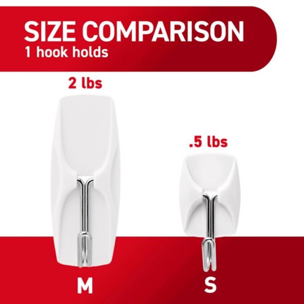 3M Command Small Plastic Wire Hooks 1.625 in. L 1 pk