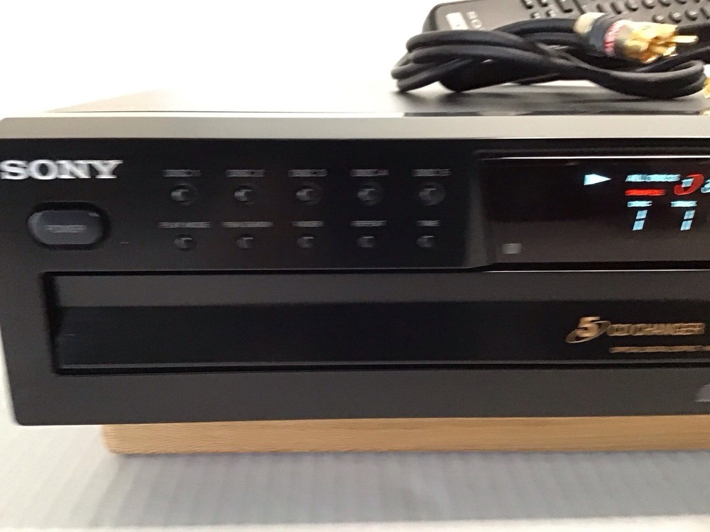 Sony 5-Disc CD Carousel Changer Player CDP-CE375 w/ Remote TESTED