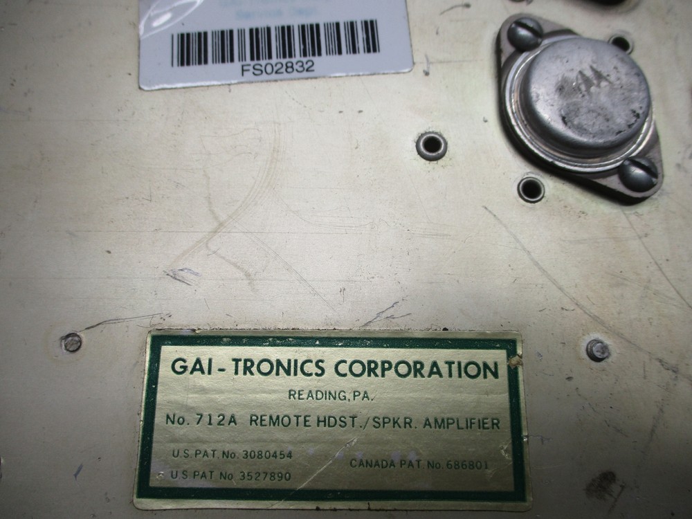 GIA-TRONICS 712A AMPLIFIER UNMP