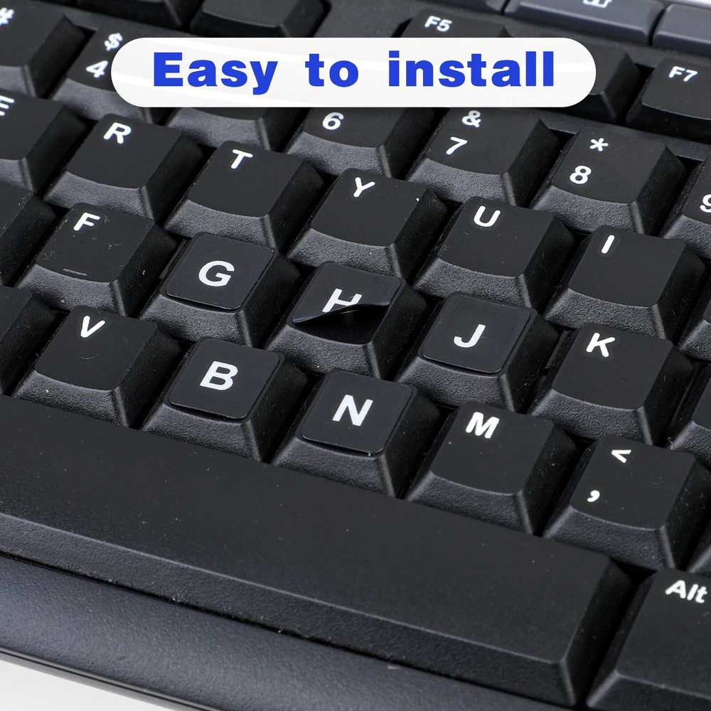 2 Pack Universal English Computer Stickers Keyboard Replacement Letters Stickers