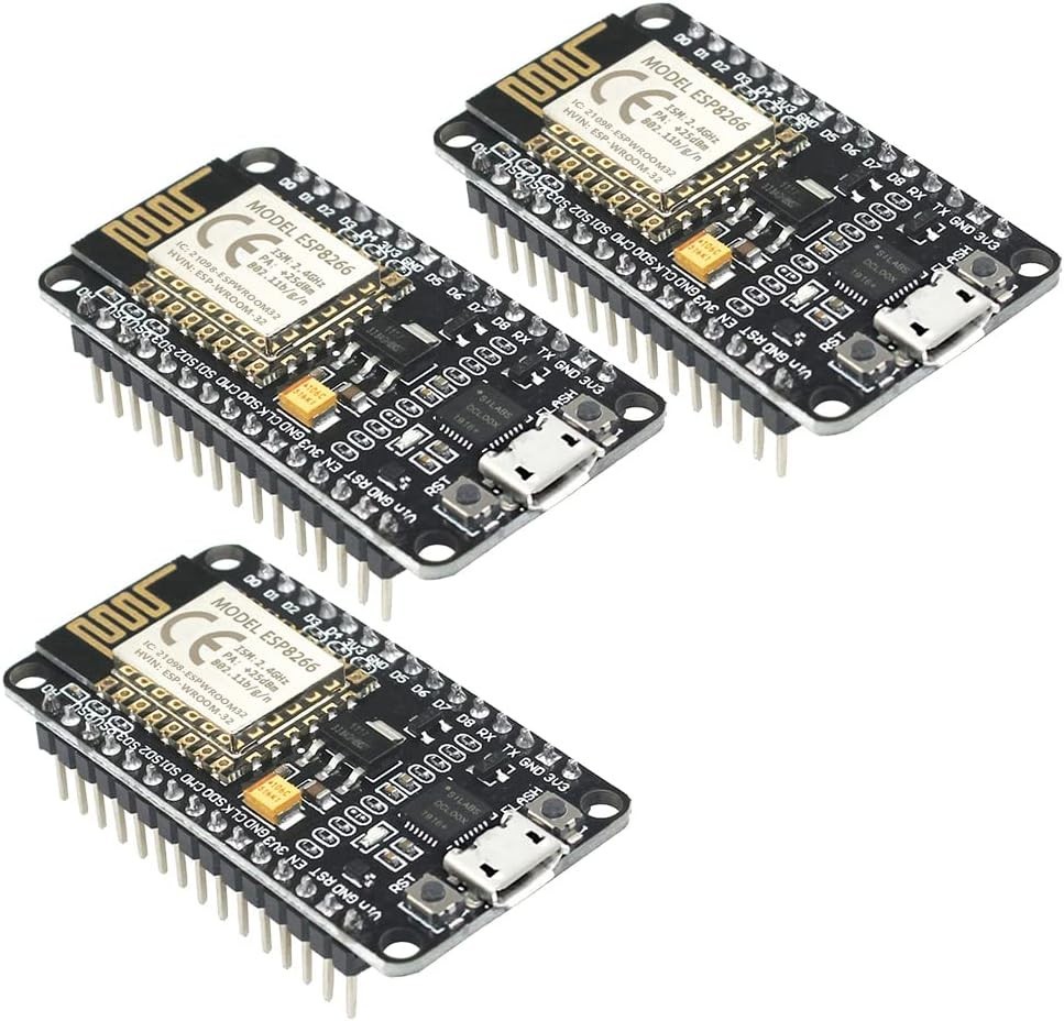 3pcs ESP-12E Development Board WiFi Module for NodeMCU & Arduino - Easy Setup