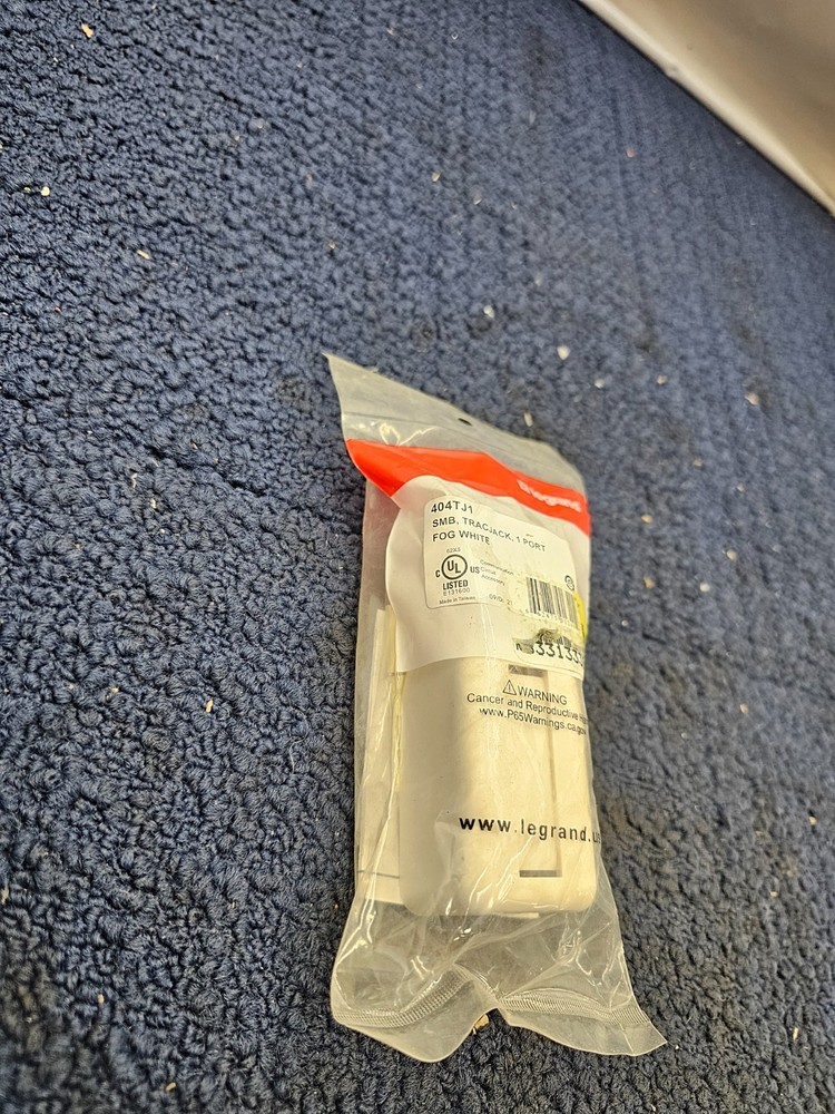 (QTY 15) LEGRAND 404TJ1 TracJack Surface Mount Box, One Unit Module Single Side