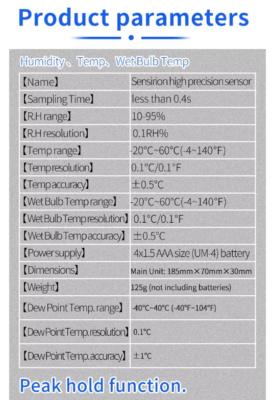 Dew Point Meters with Pipe-Mounted Sensor Backlit LCD Display Technology