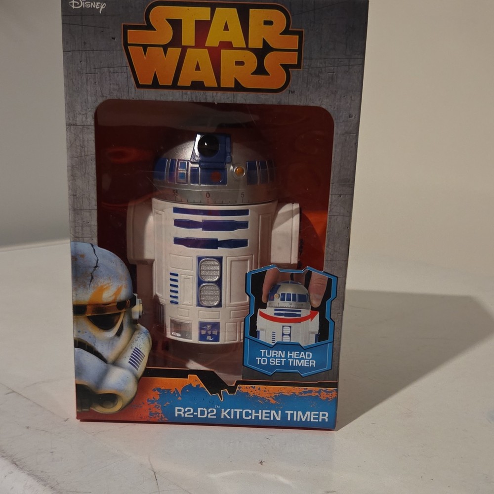 Star Wars R2-D2 Mechanical Kitchen Timer Adjustable Manual White Blue SW35736