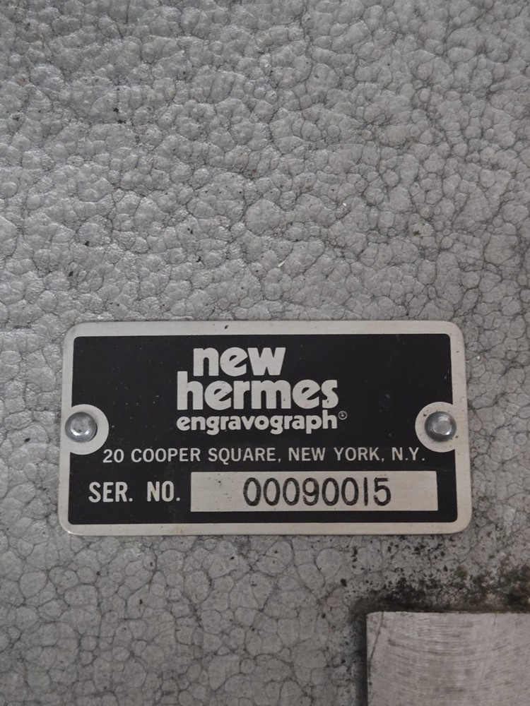 New Hermes Inside Ring Engraver Machine ~