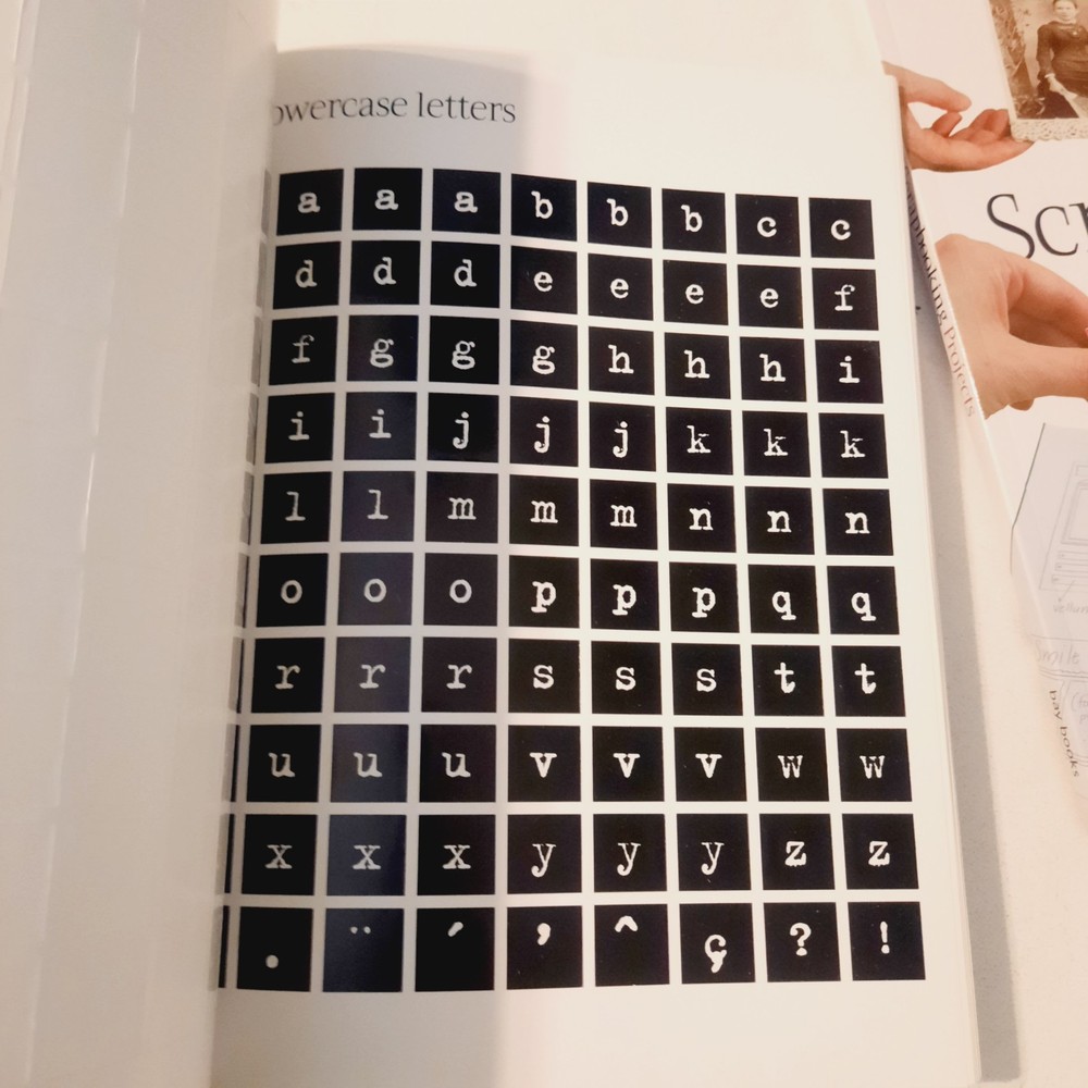2 Scrapbooking Techniques & Projects Craft Book Set w Stickers Letters VGC