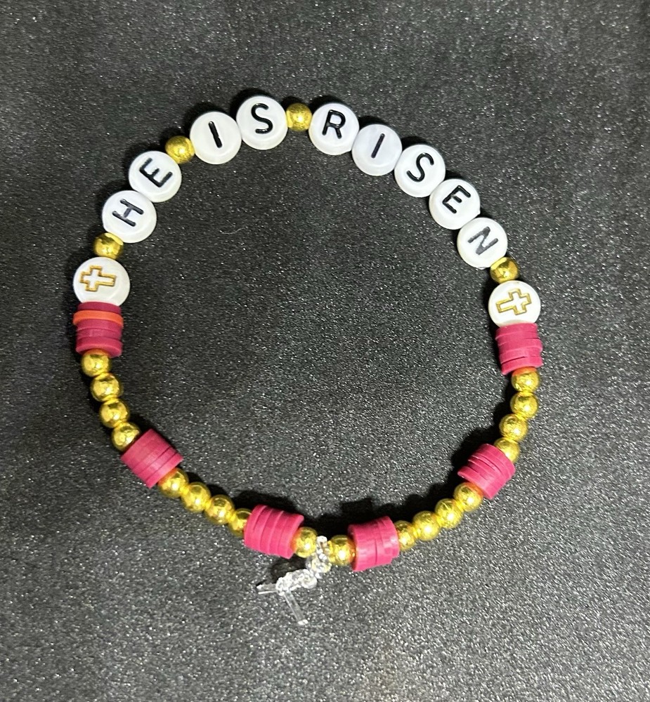 He Is Risen (Happy Easter) Heishi Bracelet