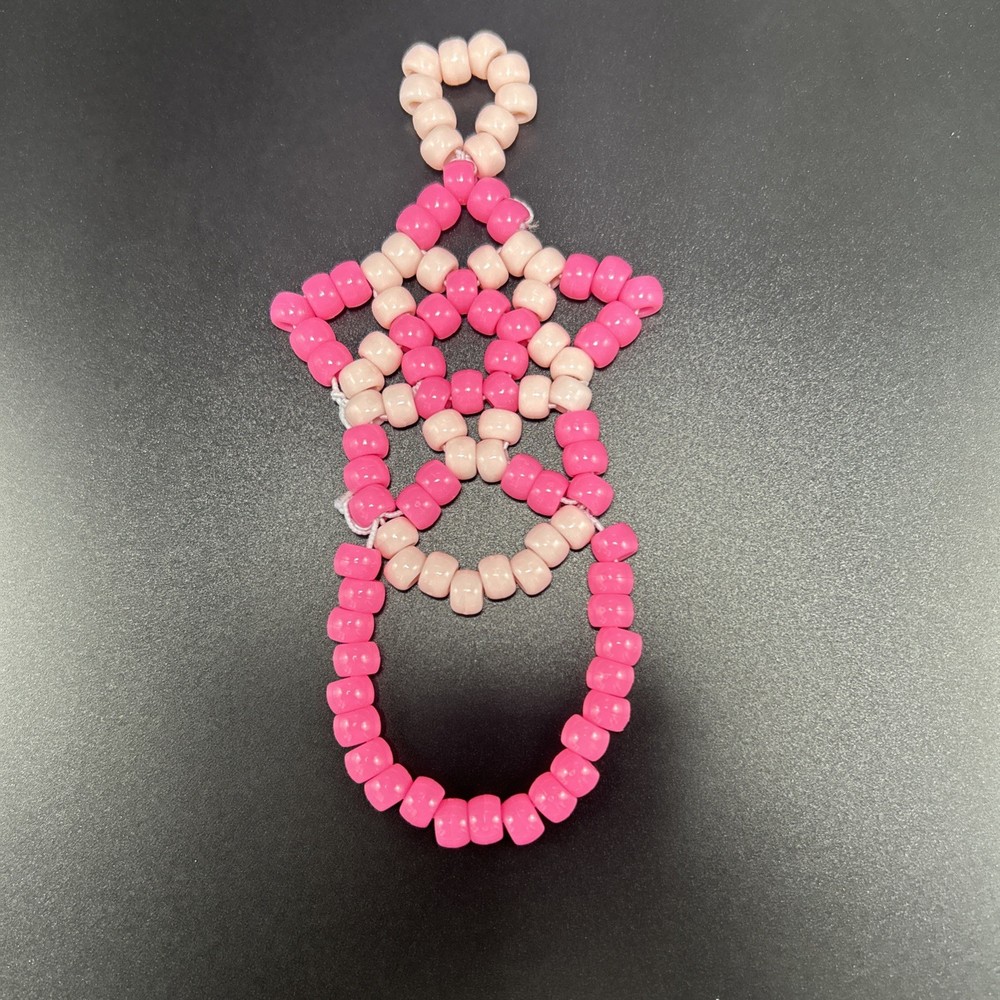 Kandi Glove Handmade Star pink