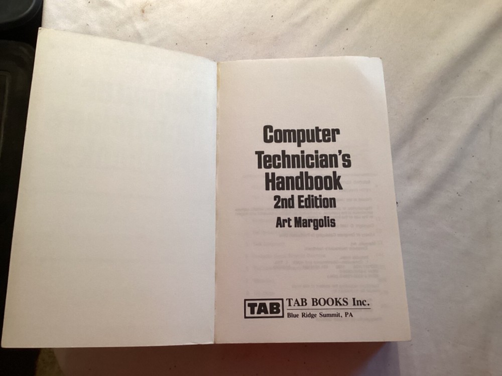 1985 Computer Technician's Handbook 2nd Edition, Art Margolis