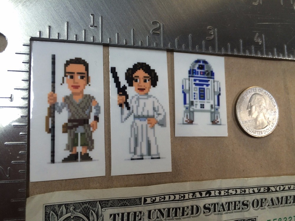 (Lot of 2) Code With The Force Stickers Star Wars Coding Projects Rey Leia R2-D2