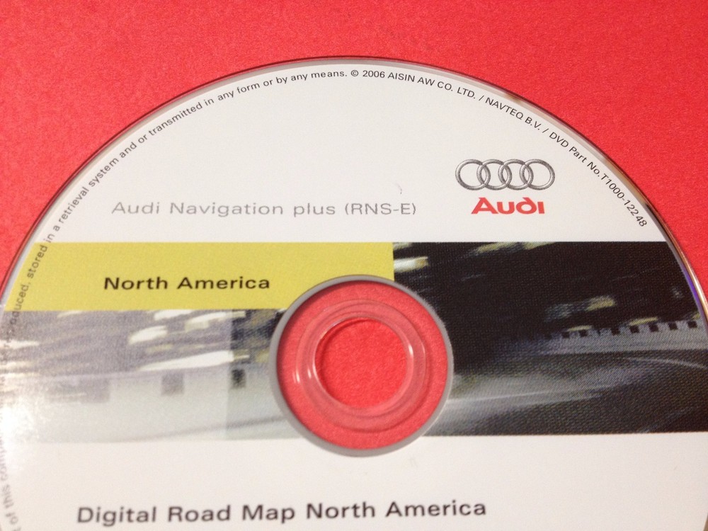 Audi Navigation Plus (RNS-E) DVD NORTH AMERICA P/N: 8P0919884Q - Version 2007