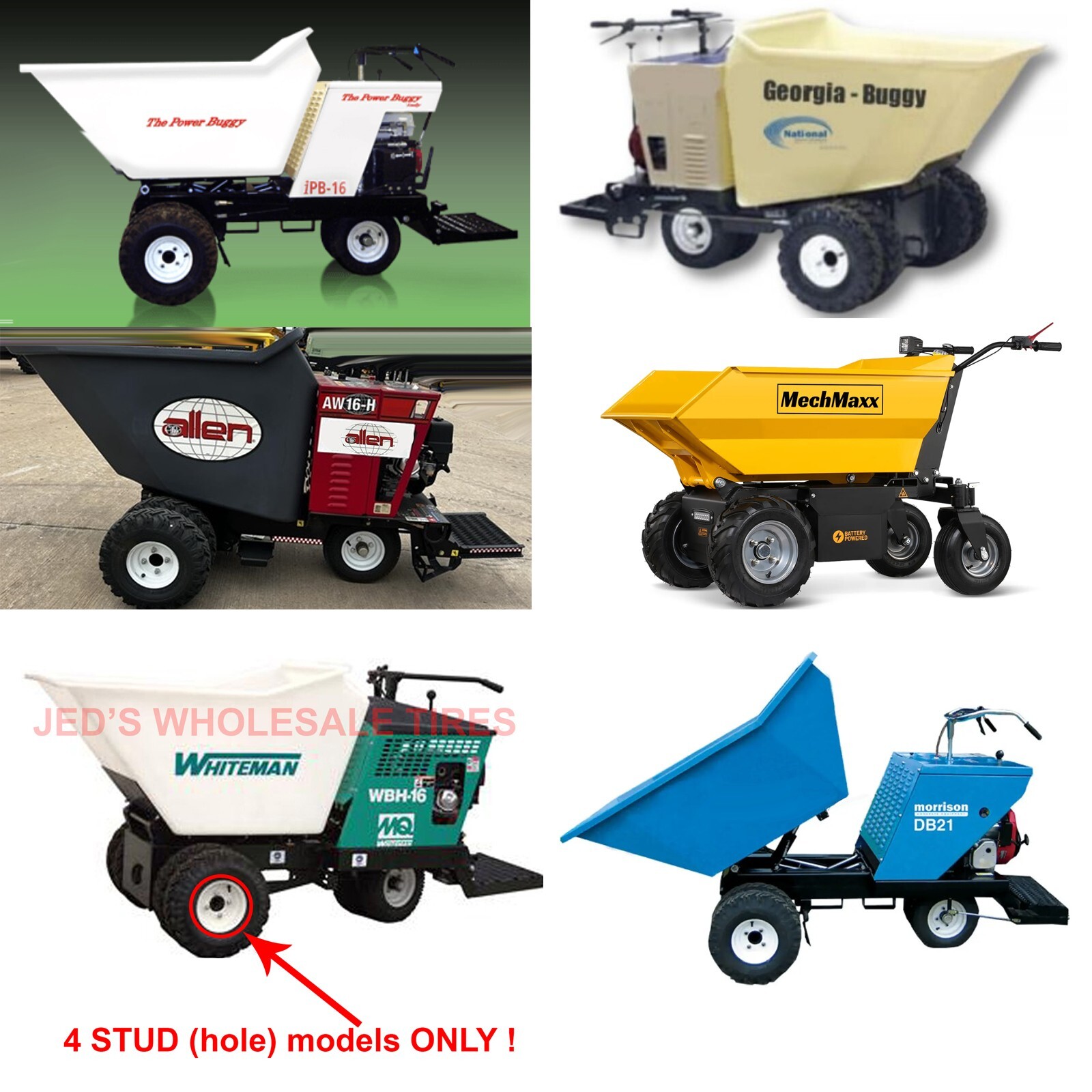 5.70-8 TIRE RIM 4-Hole Mud Grip some Whiteman Allen Morrison Power buggy & more