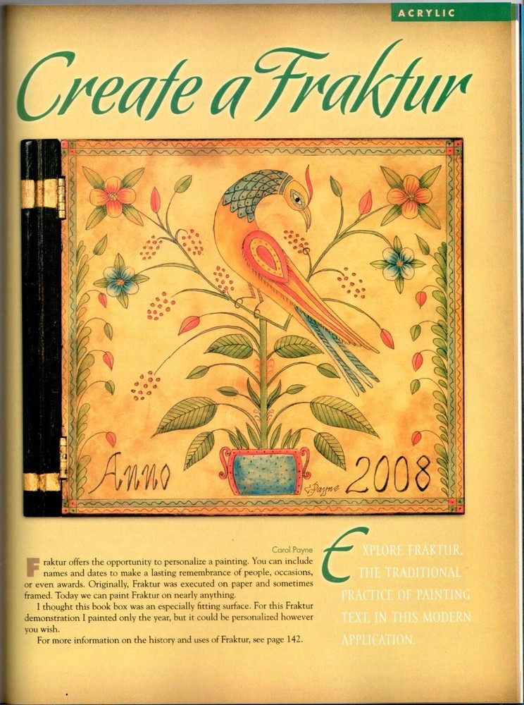 The Decorative Painter Magazine Summer 2008 Back Issue 2 Painting Patterns