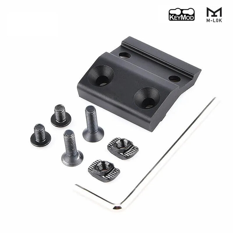 Tactical Flashlight Offset Keymod Mlok Mount For M300 M600 Scout Light Bases