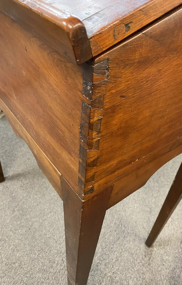 Early 19th c Dovetailed Walnut Standing Desk