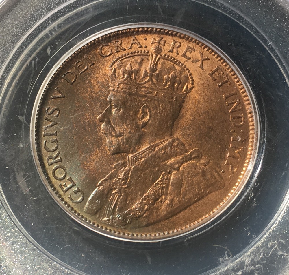 1917c ,PCGS Graded, Newfoundland ¢1 Cent,**MS-65** #0919