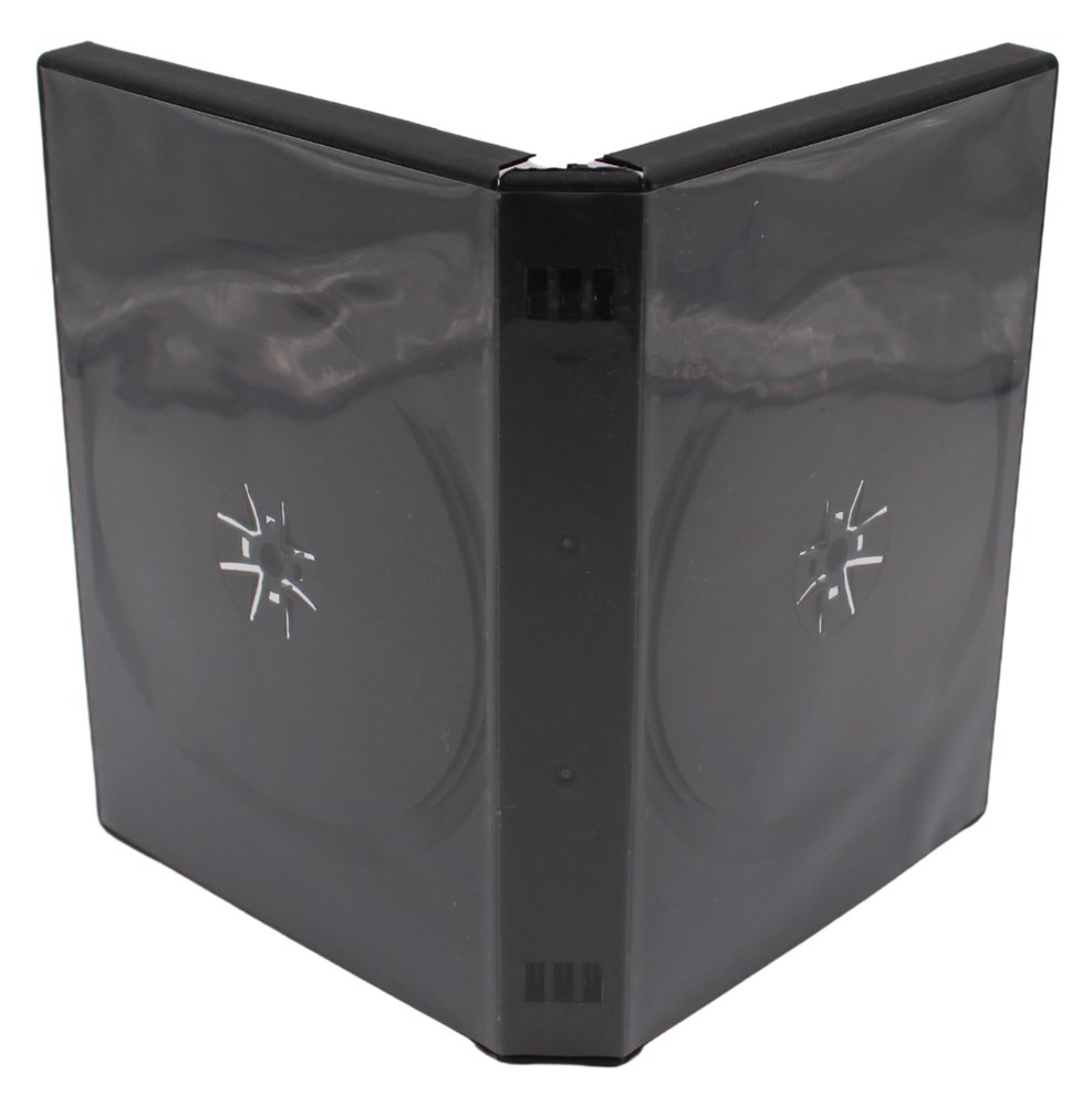 Standard Black DVD 8-Disc 27mm New Replacement Premium Movie Storage Shell Case