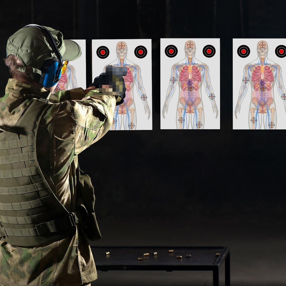 Paper Shooting Targets for Range Training 23x35 Inch Sheets set 50 PCS