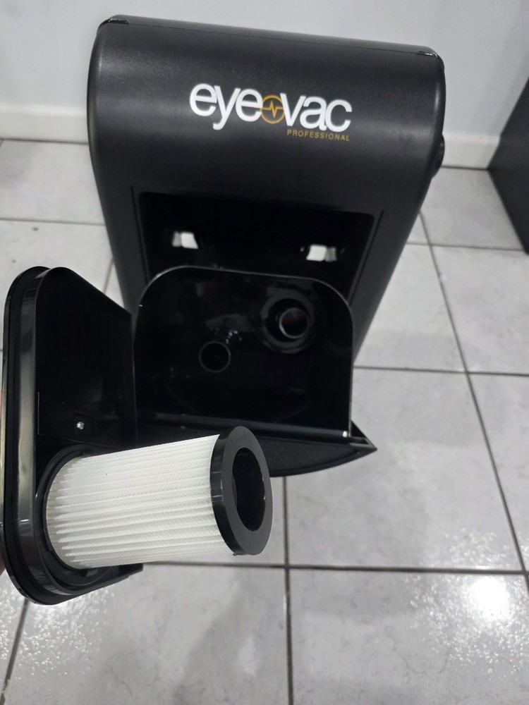 EyeVac Professional Central System Bagless Corded Vacuum w/ Filter Black