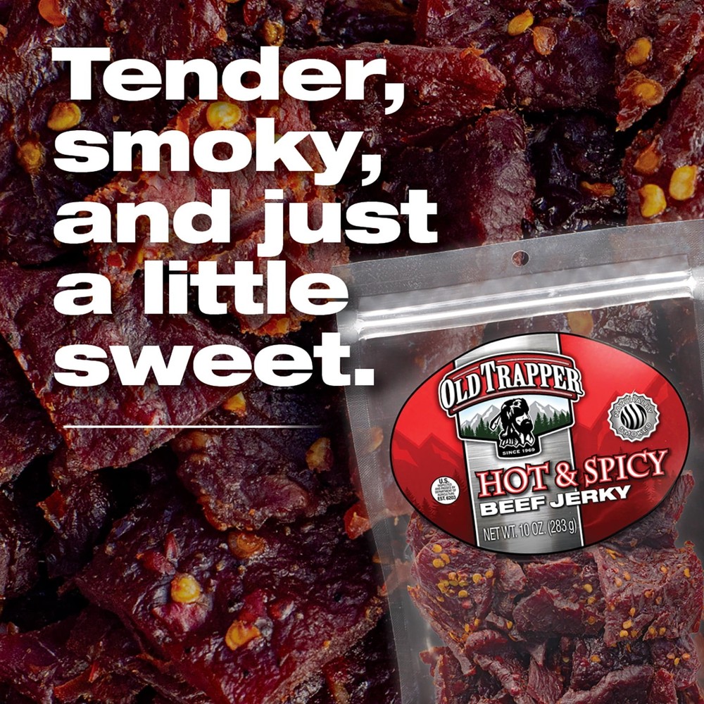 Hot Beef Jerky 10oz Resealable Bag