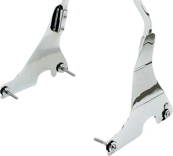 HD Chrome Rigid Sissy Bar Side Plates Harley Sportster 883 Hugger 94-03