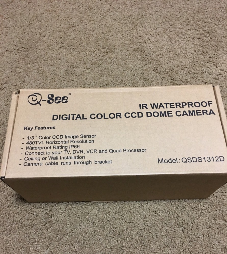 Q SEE Digital Color CCD Camera Model QSDS1312D Security Camera