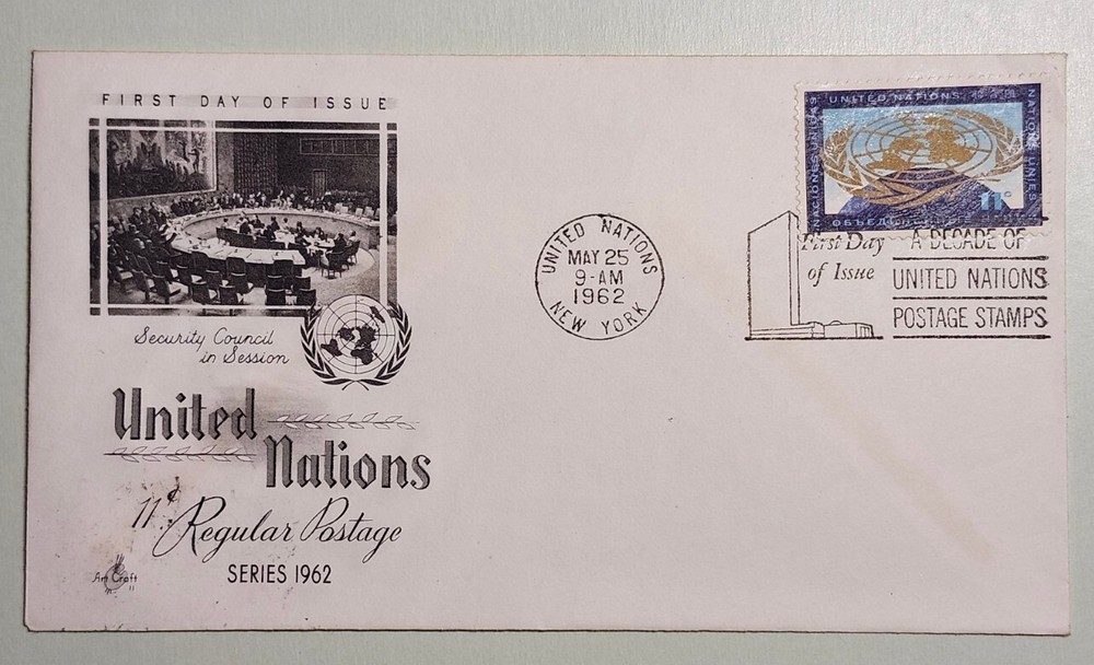 Regular Issues of 1962 11 cent Art Craft FDC
