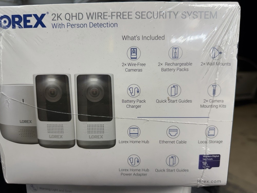 Lorex 2k Qhd Wire-Free Security System With Person Detection ￼