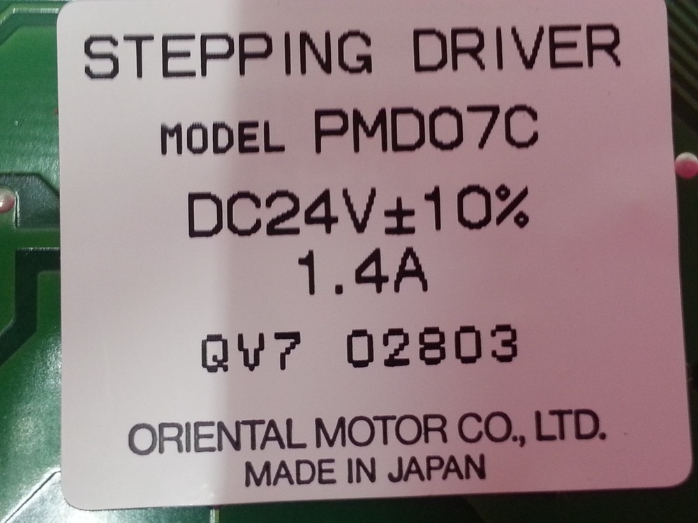 ORIENTAL MOTOR PMDO7C STEPPING DRIVER, USED