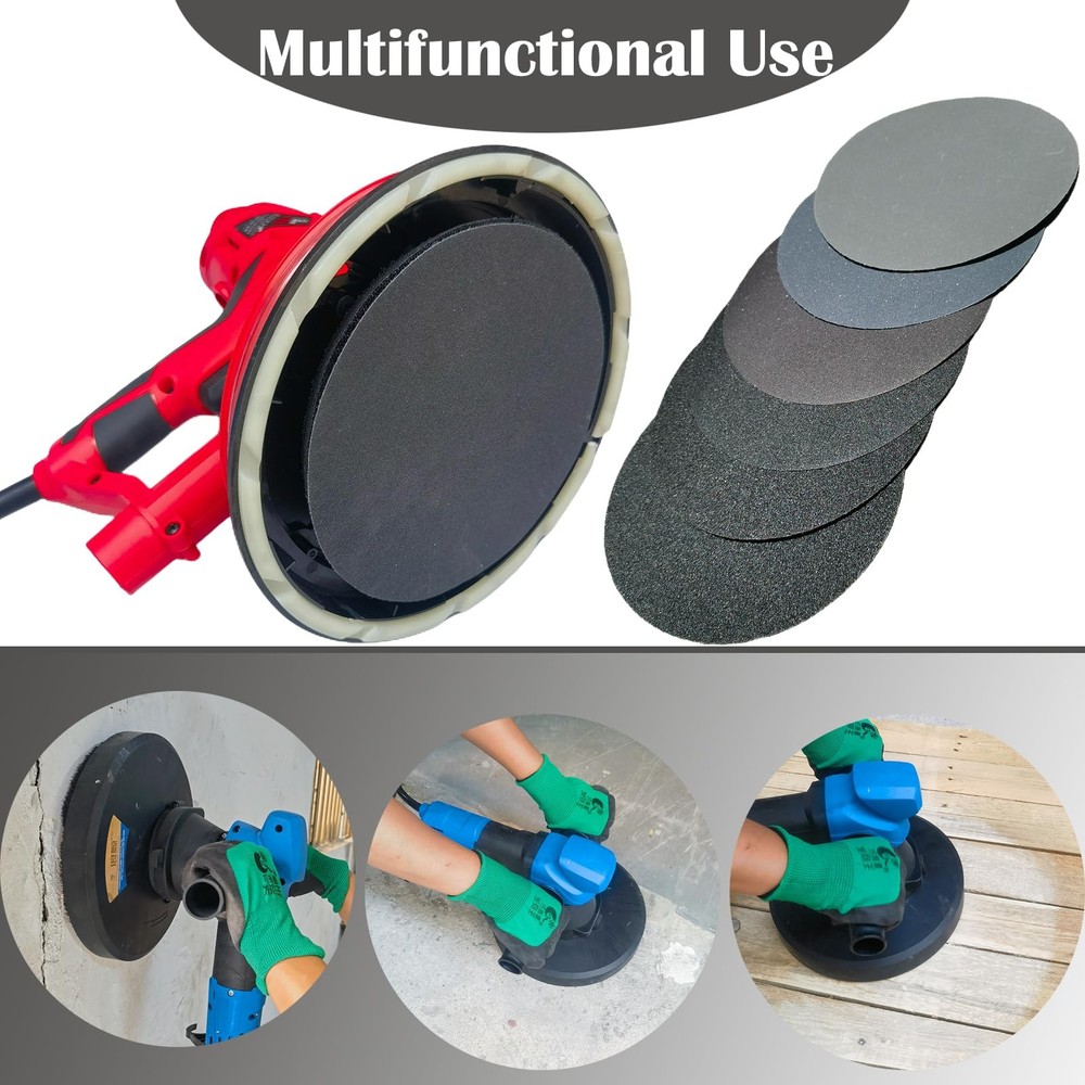 7" Hook-and-Loop Sanding Discs 80-2000 Grits Wet/Dry for Random Orbit Sander