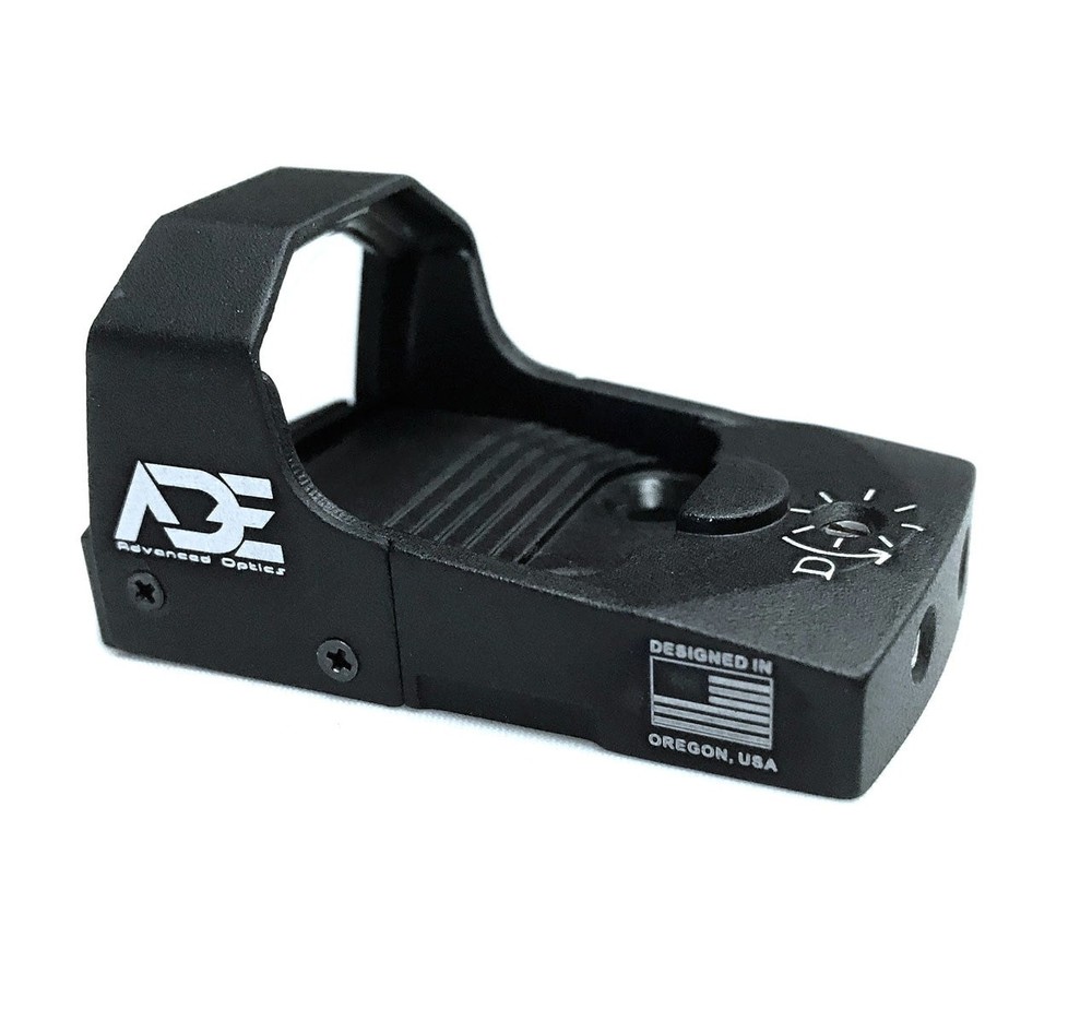 ADE Advanced Optics RD3-006B Mini Reflex Micro Green Dot Sight, 3 MOA, Black