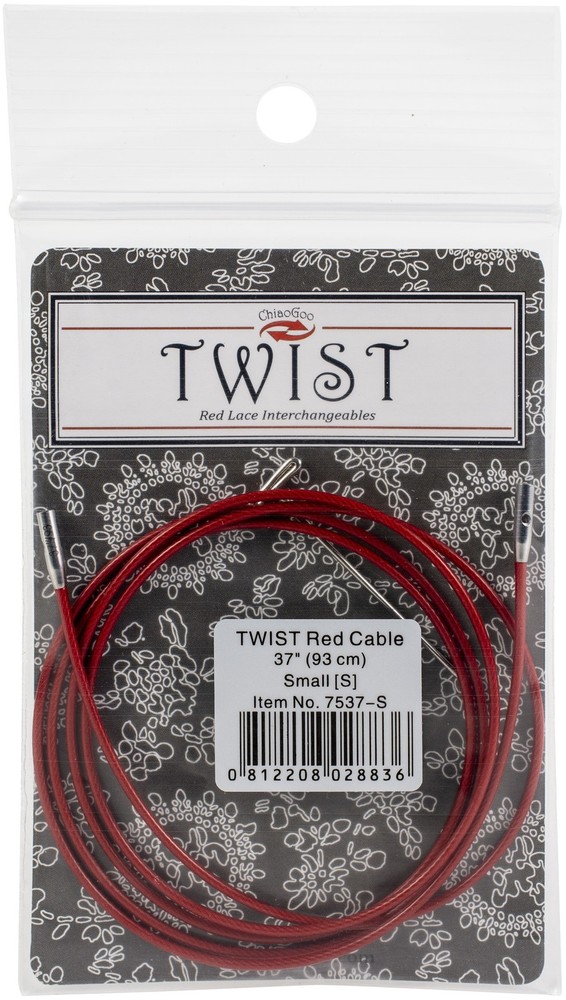 ChiaoGoo TWIST Red Lace Interchangeable Cables 37"-Small - 3 Pack