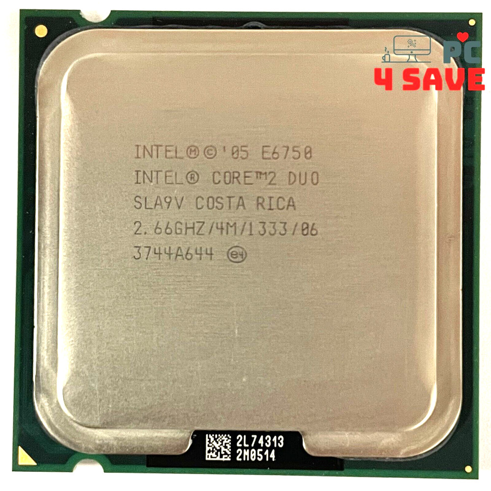 Intel Core 2 Duo E6750 2.67GHz 2-Core LGA775 Desktop CPU Processor 65W SLA9V