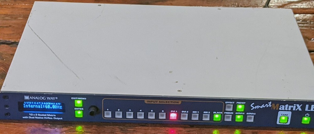 Analog Way Smart MatriX LE 10x2 Scaled Matrix Seamless Video Switcher