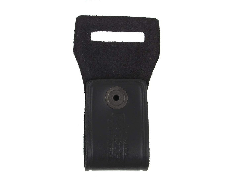 Leather Mic Holder with Black snap BLACK
