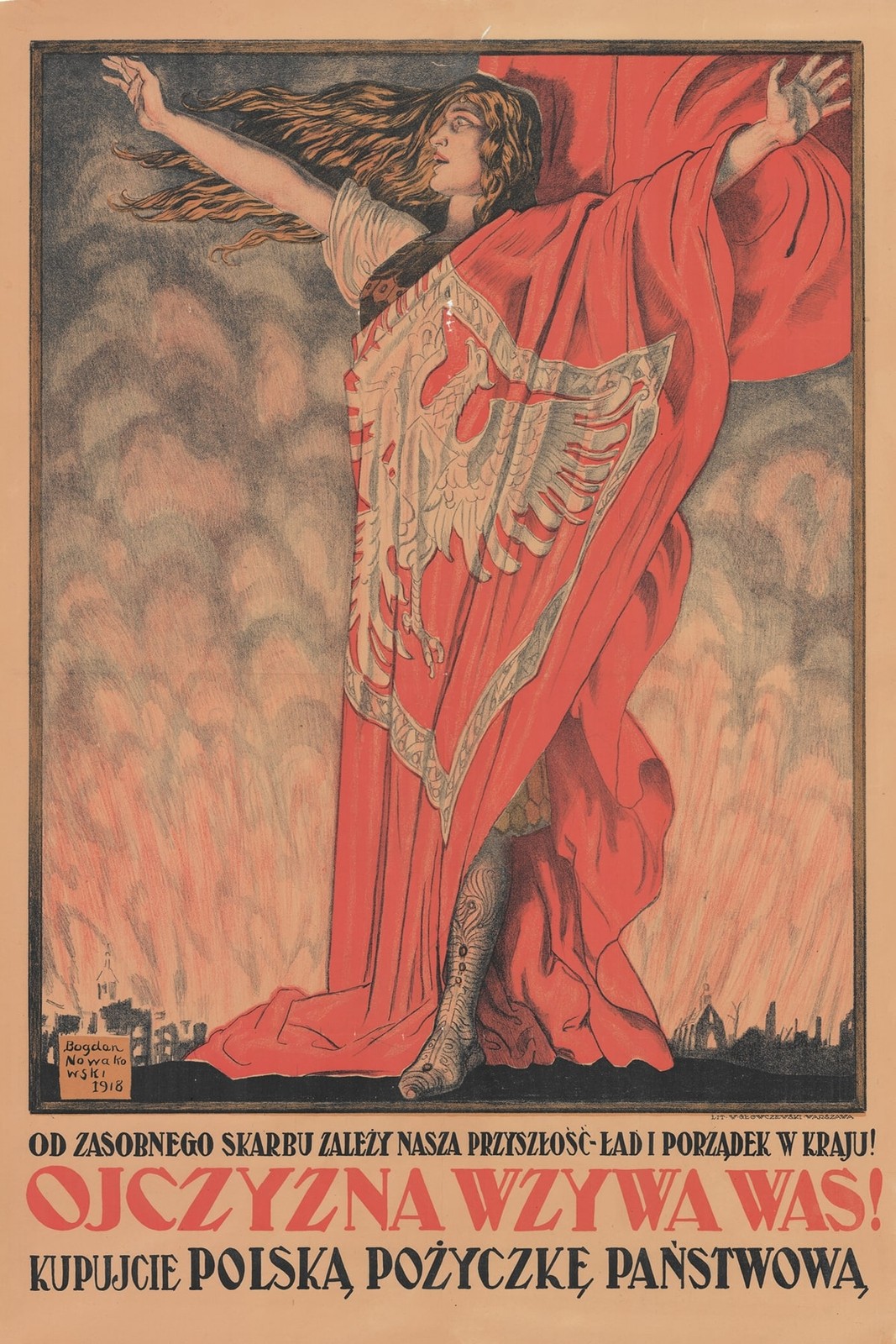 🇵🇱 Polish WWI Propaganda Poster - 1918 Artwork - 24x36” - Premium Matte Paper