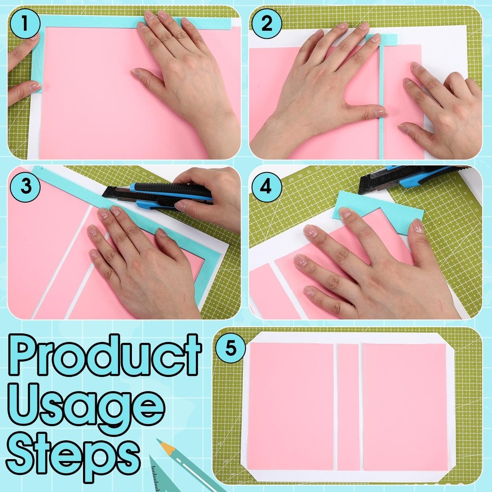 16 Pcs Bookbinding Tools Kit Easy Scrapbooking Tool Handmade L/t Shape & Stra...